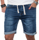 B212 Multi - Herren Shorts in Sweat Jeansoptik