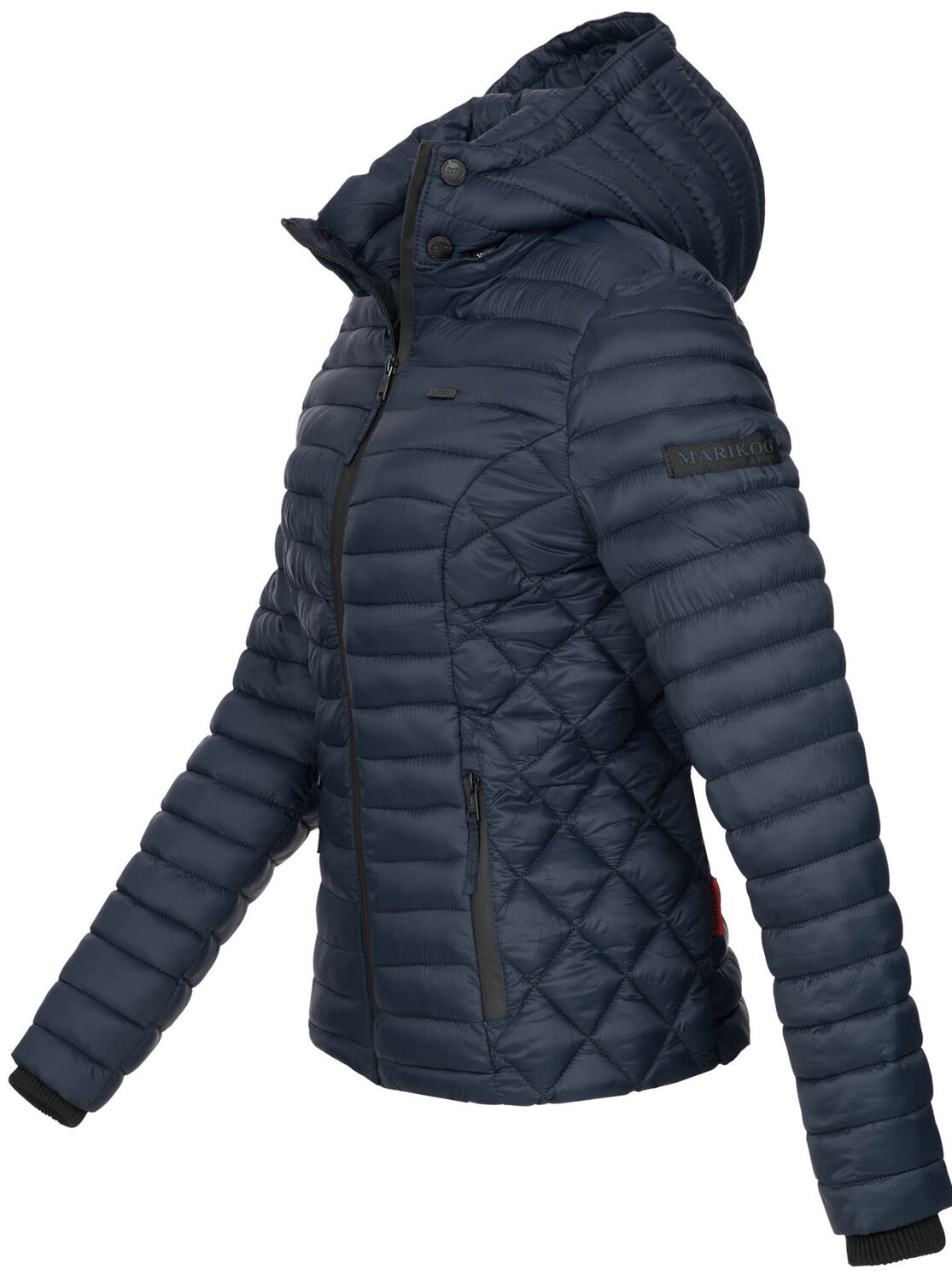 Marikoo Samtpfote leichte Damen Steppjacke B600 Blau Größe XS - Gr. 3