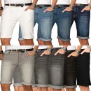 Indicode Herren Sommer Jeans Shorts kurze Hose B556 Dunkelblau Größe L - Gr. L