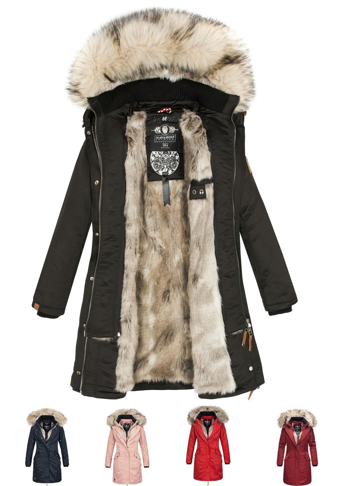 Navahoo Daylight Premium Winter Kunstfell, Parka € 129,90 mit Damen warme Jacke