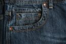 Alessandro Salvarini Herren Jeans Mittelblau Gerades Bein O-211