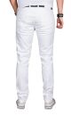 Alessandro Salvarini Herren Jeans Weiss Regular Slim O-040 W33 L36