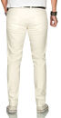 Alessandro Salvarini Herren Jeans Off White Regular Slim O-090 W33 L36