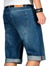 Alessandro Salvarini Herren Jeans Shorts Blau O231