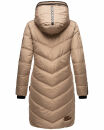 Marikoo Armasa Damen Winter Steppjacke Stepp Parka Winterjacke B842 Taupe-Grey-Gr.M