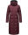 Navahoo Isalie Damen lange Winter Steppjacke Wintermantel B871 B872 Weinrot-Gr.L