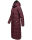 Navahoo Isalie Damen lange Winter Steppjacke Wintermantel B871 B872 Weinrot-Gr.L