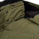 Alessandro Salvarini Herren Winterjacke mit Fellkragen O-281-Olive-Gr.S