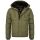 Alessandro Salvarini Herren Winterjacke mit Fellkragen O-281-Olive-Gr.S