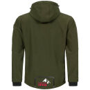 Arctic Seven Herren Softshelljacke Funktionsjacke O-301-Olive-Rot