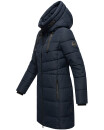 Marikoo Natsukoo Damen Winter Steppjacke lang B978 Navy Größe XXL - Gr. 44