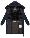 Marikoo Natsukoo Damen Winter Steppjacke lang B978 Navy Größe XXL - Gr. 44