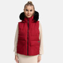 Navahoo Zimthaeschen Damen Winterweste N011 Dark Red-Größe XL - Gr. 42