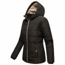 Marikoo Alemee Damen Stepp Jacke N026 Schwarz Größe XXXL - Gr. 46