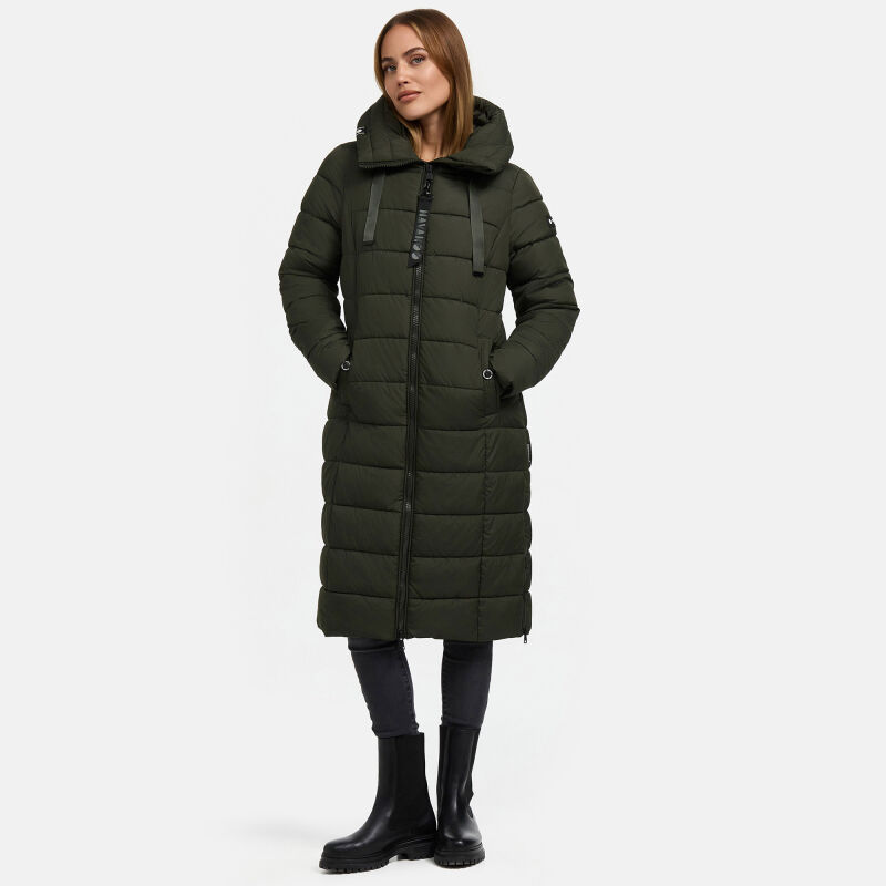 Navahoo Mondmaedchen Damen Winter Steppjacke N036 Olive Größe M - Gr. 38