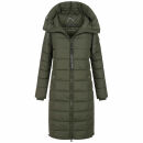 Navahoo Mondmaedchen Damen Winter Steppjacke N036 Olive Größe M - Gr. 38