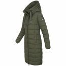 Navahoo Mondmaedchen Damen Winter Steppjacke N036 Olive Größe M - Gr. 38